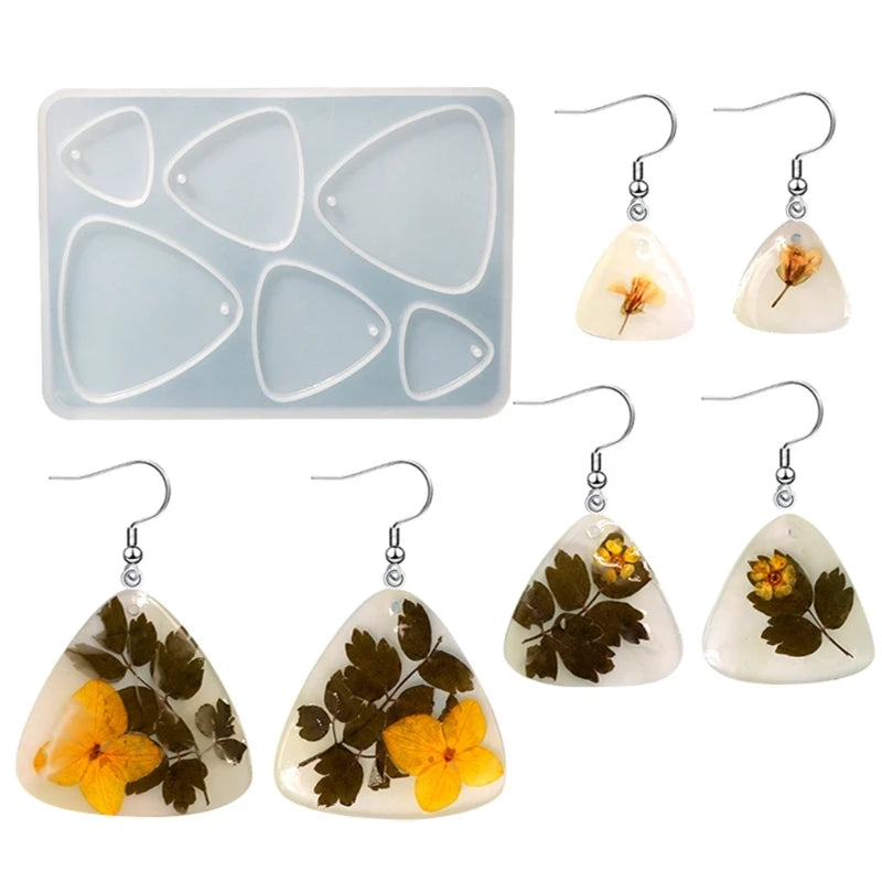 Resin Casting Mold Kit Jewelry Pendant Earring Silicone Mold