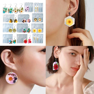 Resin Casting Mold Kit Jewelry Pendant Earring Silicone Mold