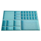 Jewelry Ring 18 Grids Earring Necklace Organizer Storage Portable Tray Display