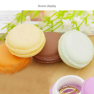 Macaron Jewelry Ring Box Portable Storage Container