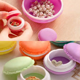 Macaron Jewelry Ring Box Portable Storage Container