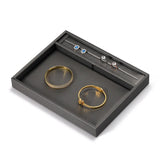 Jewelry Display Tray for Rings, Bracelets, Watches, Necklaces, Earrings