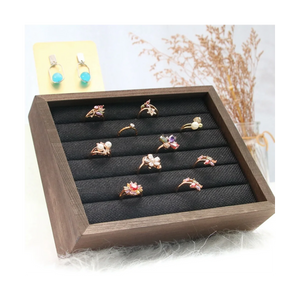 Jewelry Ring Display Holder Plate for Rings Earrings Necklace Organizer