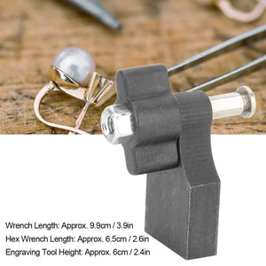 Ring Engraving Block Micro Pave Setting Tool with 12 Ring Setting Sleeves