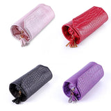 Leather Jewelry Roll Up Bag Organizer Travel Necklace Earrings Ring Storage