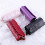 Leather Jewelry Roll Up Bag Organizer Travel Necklace Earrings Ring Storage