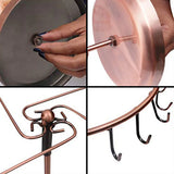 Rotating Ring Display Holder Necklace Stand 23 Hooks Metal Shelf Organizer
