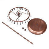 Rotating Ring Display Holder Necklace Stand 23 Hooks Metal Shelf Organizer