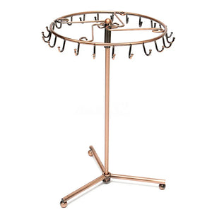 Jewelry Rotating Ring Display Holder Organizer 23 Hooks