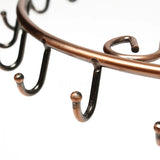 Jewelry Rotating Ring Display Holder Necklace Stand Rack 23 Hooks