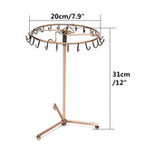 Jewelry Rotating Ring Display Holder Necklace Stand Rack 23 Hooks