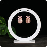 Acrylic Jewelry Display Stand for 17 Pieces, Round Shape