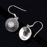 S925 Sterling Silver Moonstone Earrings Bohemian Wedding Party