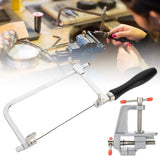 Adjustable Jewelers Sawbow Saw Frame 12 Blades Mini Vise Jewelry Making