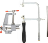 Adjustable Jewelers Sawbow Saw Frame 12 Blades Mini Vise Jewelry Making
