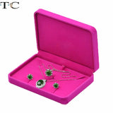 Velvet Jewelry Box for Ring Necklace Earring Storage