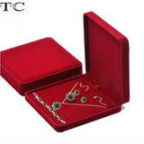 Velvet Jewelry Box for Ring Necklace Earring Storage