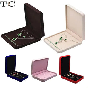 Velvet Jewelry Box for Ring Necklace Earring Storage