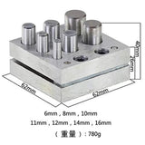 Jewelry Disc Cutter Set Hole Punching Dapping Block DIY Craft Tools