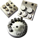 Jewelry Disc Cutter Set Hole Punching Dapping Block DIY Craft Tools