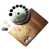 Jewelry Disc Cutter Set Hole Punching Dapping Block DIY Craft Tools