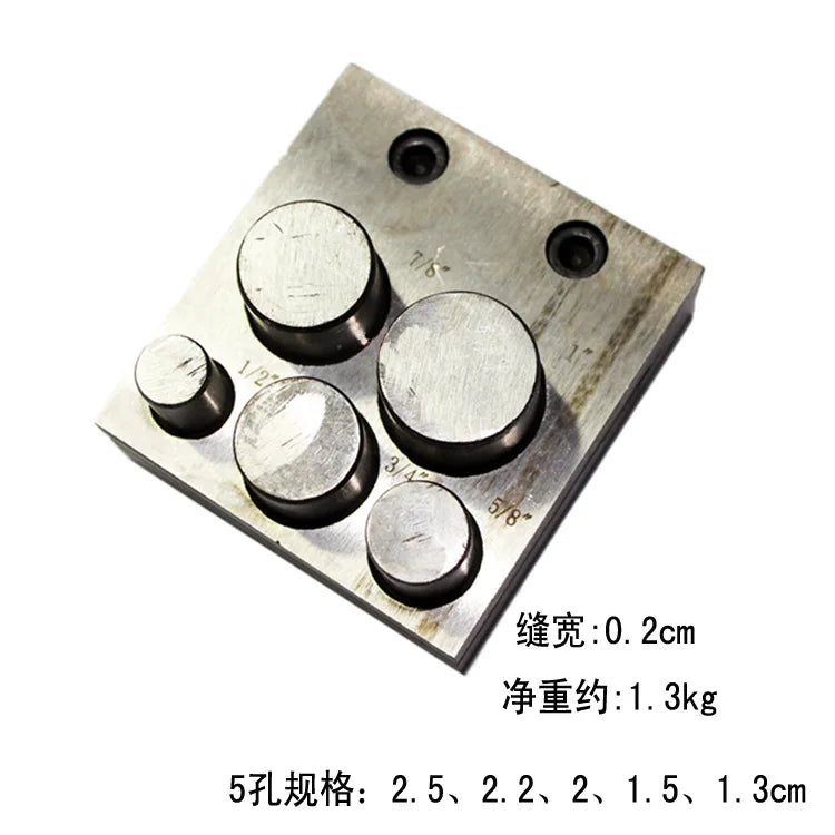 Jewelry Disc Cutter Set Hole Punching Dapping Block DIY Craft Tools