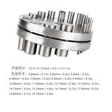 Jewelry Disc Cutter Set Hole Punching Dapping Block DIY Craft Tools
