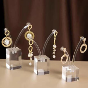 Earring Holder Acrylic Organizer Storage Jewelry Shelf Display Rack Stand