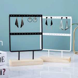 Metal Earring Display Stand Jewelry Shelf Vintage Organizer
