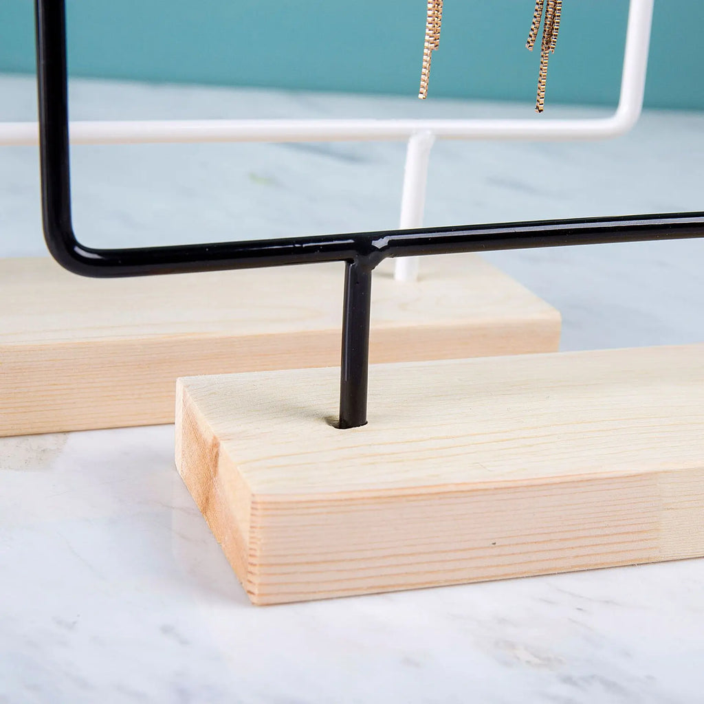 Metal Earring Display Stand Jewelry Shelf Vintage Organizer