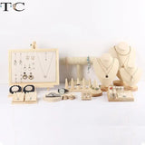 Solid Wood Jewelry Rack Necklace Bracelet Ring Display Props