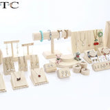 Solid Wood Jewelry Display Stand Set