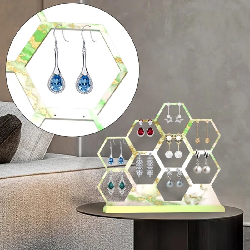 Hexagonal Jewelry Show Rack Epoxy Resin Mold