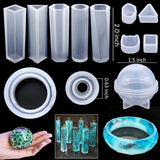 Silicone Casting Molds Tools Set for DIY Pendant Jewelry Craft Making