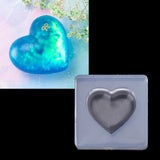 3D Heart Pendant Silicone Mold for Epoxy Resin DIY Jewelry