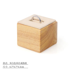 Solid Wood Jewelry Display Rack for Rings Bracelets Necklaces Earrings