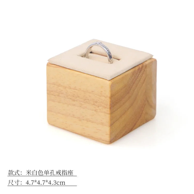 Solid Wood Jewelry Display Rack for Rings Bracelets Necklaces Earrings
