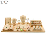 Solid Wood Jewelry Display Rack for Rings Bracelets Necklaces Earrings