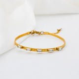 Green Zircon Stainless Steel Jewelry Set for Women