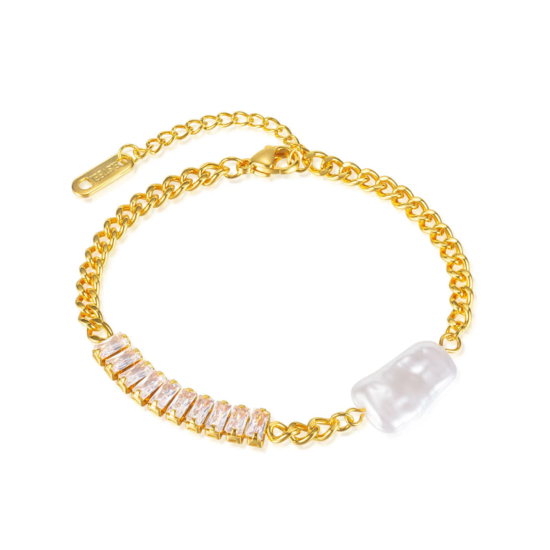Zircon Bracelet for Girls Stainless Steel Titanium Steel