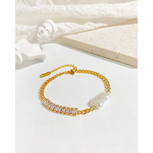 Zircon Bracelet for Girls Stainless Steel Titanium Steel