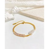 Zircon Bracelet for Girls Stainless Steel Titanium Steel