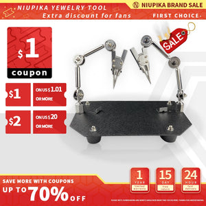 Double-Headed Weld Jewelry Stand Clamp Fixture Soldering Iron Clip
