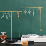 Metal T-Bar Jewelry Stand Necklace Holder Display Organizer Tower