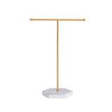 Metal T-Bar Jewelry Stand Necklace Holder Display Organizer Tower