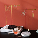 Metal T-Bar Jewelry Stand Necklace Holder Display Organizer Tower