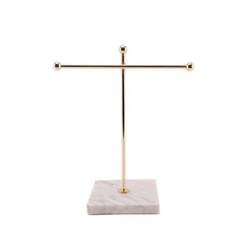 Tabletop Jewelry Stand: Pendant Earring Ring Accessory T-Bar Storage