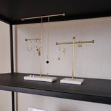 Tabletop Jewelry Stand: Pendant Earring Ring Accessory T-Bar Storage