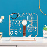 Metal Jewelry Stand, Earrings Organizer, Necklaces Holder & Bracelets Display