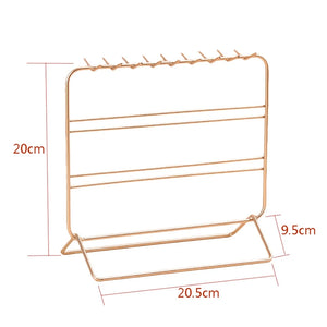 Metal Jewelry Stand, Earrings Organizer, Necklaces Holder & Bracelets Display